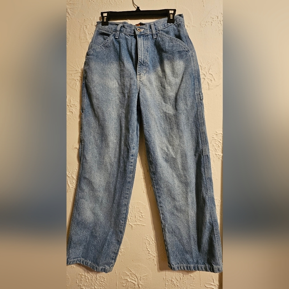 Route 66 Carpenter Jeans Light Blue Straight Leg Loose Fitting Size 11/12